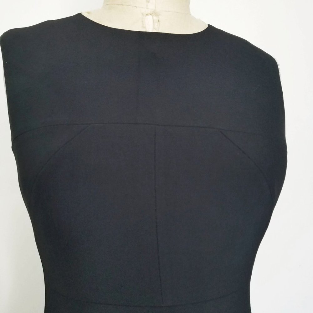 Narciso Rodriguez Womens Stretch Black Dress Designer Sheath Bodycon Dress 40 - Picture 4 of 9